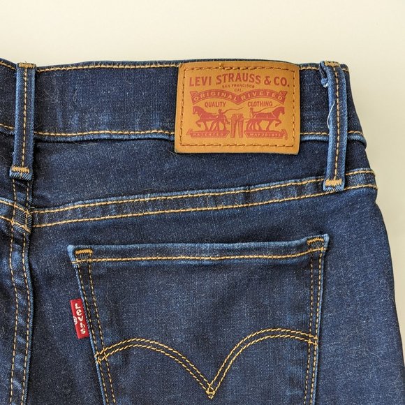 NWOT Levi's 710 Super Skinny Dark Blue Jeans Size 27 - Picture 6 of 8